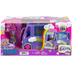 Barbie Extra Minibus koncertowy + Lalka Mini Minis Zestaw HKF84'