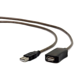 Kabel GEMBIRD UAE-01-5M (USB 2.0 M - USB 2.0 F; 5m; kolor czarny)'