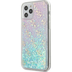 Guess 4G Liquid Glitter do iPhone 12 Mini (różowy/turkusowy)'