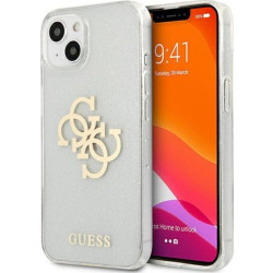 Guess Glitter 4G Big Logo do iPhone 13 mini (przezroczysty)'