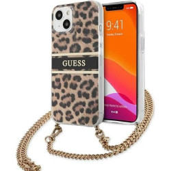 Guess Leopard Gold Stripe Crossbody do iPhone 13 Mini'