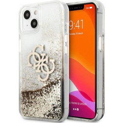 Guess Liquid Glitter 4G Big Logo do iPhone 13 mini (złoty)'