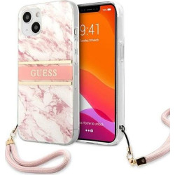 Guess Marble Strap do iPhone 13 Mini (różowy)'