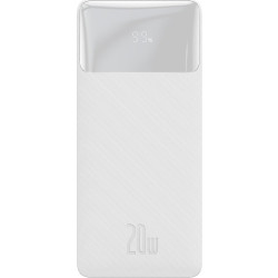 Baseus Bipow 10000mAh, 2xUSB, USB-C, 20W (biały)'