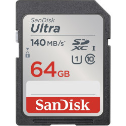 SANDISK ULTRA SDHC 64GB 140MB/s CL10 UHS-I'