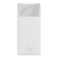 Baseus Bipow 20000mAh, 2xUSB, USB-C, 20W (biały)'