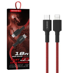 SOMOSTEL KABEL TYP-C DO IPHONE 18W POWER DELIVERY SMS-BW05 RED'