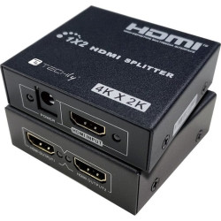 Techly 365818 Rozdzielacz Splitter HDMI, 1x2, 4K 30Hz, aktywny'