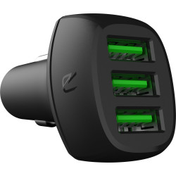 Green Cell Power Ride Car Charger 3x USB Ultra Charge, Quick Charge 3.0'