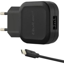Qoltec 12W | 5V | 2.4A | USB + kabel Micro USB'
