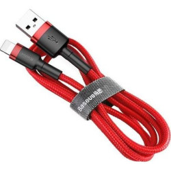Kabel Baseus CALKLF-B09 (USB - Lightning ; 1m; kolor czarno-czerwony)'
