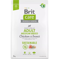 Brit Care Sustainable Adult Med Chicken Insect 3kg'