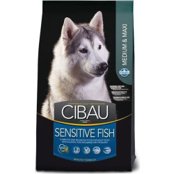 FARMINA CIBAU Sensitive Fish Medium/Maxi - sucha karma dla psa - 12kg + 2kg GRATIS'