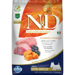 Farmina N&D Pumpkin sucha karma dla psów dorosłych ras małych z jagnięciną 2 5kg'