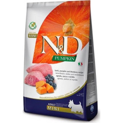 Farmina N&D Pumpkin sucha karma dla psów dorosłych ras małych z jagnięciną 7kg'