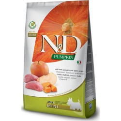 Farmina N&D Pumpkin sucha karma dla psów dorosłych ras małych z dziczyzną 7kg'