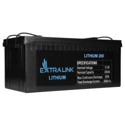 Extralink LiFePO4 200AH | Akumulator | 12.8V, BMS'