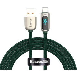 Baseus Display USB do USB-C , 66W, 1m (zielony)'