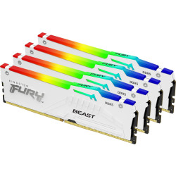 KINGSTON DDR5 128GB 5200Mhz CL40 FURY Beast White RGB KITx4'