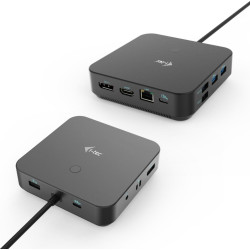 Replikator - i-tec USB-C Triple Docking Station 1x HDMI 2x DP 3x4K / 1x5K LAN Audio 6x USB Power Delivery 100 W - Stacja dokująca bez zasilacza'