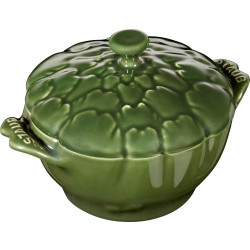 Mini Cocotte ceramiczny okrągły karczoch STAUB 40500-326-0 - zielony 470 ml'