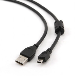 Kabel USB 2.0, AM/Mini 5PM 1.8m z rdzeniem ferrytowym Gembird'