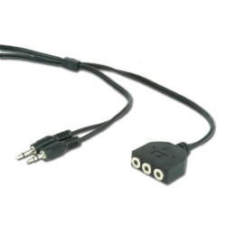 Kabel przedłużacz audio 2 x jack 3.5mm na 3 x jack 3,5mm Gembird'