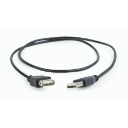 Kabel przedłużacz USB 2.0 Gembird AM-AF 0,75 m (czarny)'