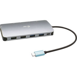 Replikator - i-tec USB-C Metal Nano Docking Station 3x Display 2x DP 1x HDMI LAN Audio Power Delivery 100 W - Stacja dokująca'