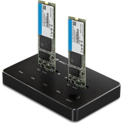 Qoltec Stacja dokująca dysków 2x SSD M.2 SATA | NGFF | USB typ C'