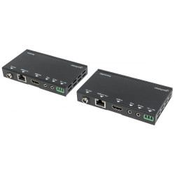 Manhattan 207638 Extender sygnału HDMI po skrętce Cat5e/6/6A/7, 4K do 40m, HDBaseT do 70m'