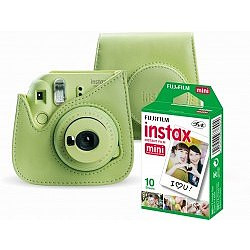 Aparat cyfrowy Fujifilm Instax Mini 9 zielony + etui i wkład 1pack (70100141213)'