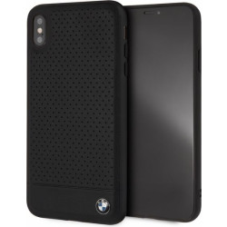 BMW Hardcase do iPhone XS Max czarny/black Signature Perforated (BMHCI65PEBOBK)'