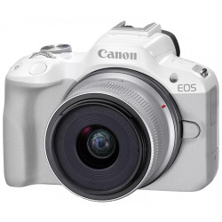 Aparat fotograficzny - Canon EOS R50 + RF-S 18-45mm F4.5-6.3 IS STM Biały'