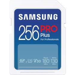 Samsung PRO Plus SDXC 256GB UHS-I U3 [Zapis 130MB/s Odczyt 180MB/s] v 2023'