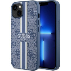 Guess 4G Printed Stripes MagSafe - Etui iPhone 14 Plus (Niebieski)'