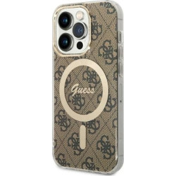 Guess 4G MagSafe - Etui iPhone 14 Pro (Brązowy)'