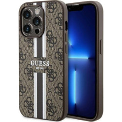 Guess 4G Printed Stripes MagSafe - Etui iPhone 14 Pro Max (Brązowy)'