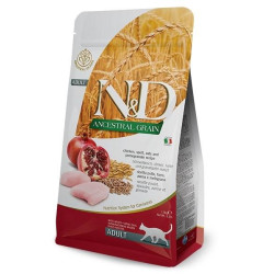 Farmina N&D Ancestral Grain sucha karma dla dorosłych kotów z kurczakiem 1 5kg'