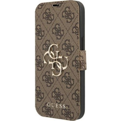 Guess Booktype 4G Big Metal Logo - Etui iPhone 13 Pro Max (brązowy)'