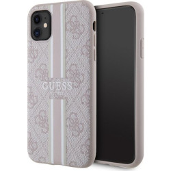 Guess 4G Printed Stripes MagSafe - Etui iPhone 11 (Różowy)'