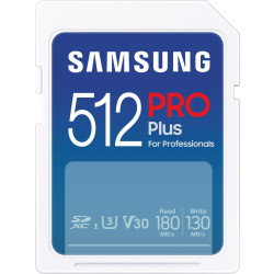 Samsung PRO Plus SDXC 512GB UHS-I U3 [Zapis 130MB/s Odczyt 180MB/s] v 2023'