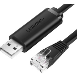 UGREEN CM204 USB - RJ45 1.5m (czarny)'