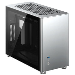 Jonsbo A4 Mini-ITX, Tempered Glass - srebrna'