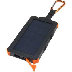Xtorm XXR103 powerbank solarny | 5000 mAh | czarno-pomarańczowy'