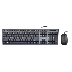 Zestaw klawiatura + mysz IBOX IKMS606 (USB 2.0; (US); kolor czarny; optyczna; 800 DPI)'