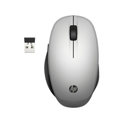 Mysz HP Dual Mode Wireless/Bluetooth Mouse Silver 300 bezprzewodowa srebrna 6CR72AA'