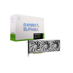 Karta graficzna MSI GeForce RTX 4070 GAMING X SLIM WHITE 12GB'