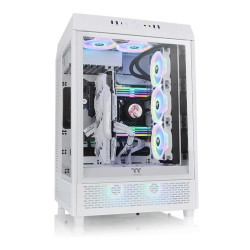 THERMALTAKE THE TOWER 500 TEMPERED GLASS*3 120MM*2 - SNOW CA-1X1-00M6WN-00'