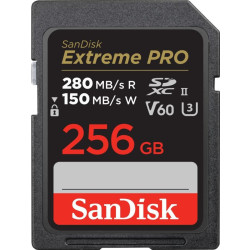 SanDisk SDXC 256GB Extreme Pro 280/150 MB/s V60 UHS-II'
